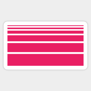 Stripes pink Art Sticker